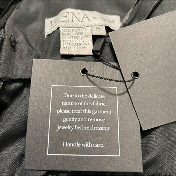 NEW Ieena for Mac Duggal Size 8 PLEATED TIERED RUFFLE MINI DRESS $338 - Picture 13 of 13